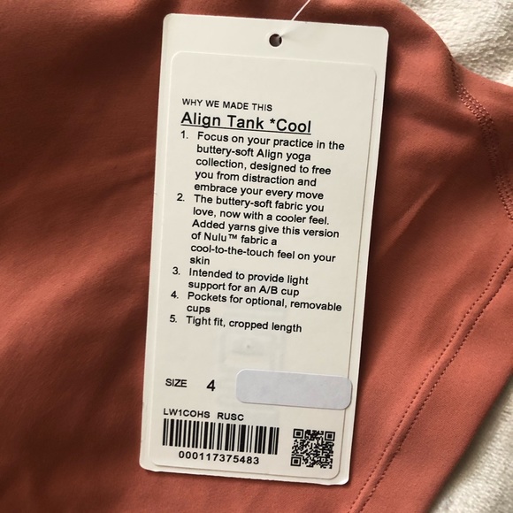 LULULEMON ALIGN TANK TOP NWT - Picture 3 of 4
